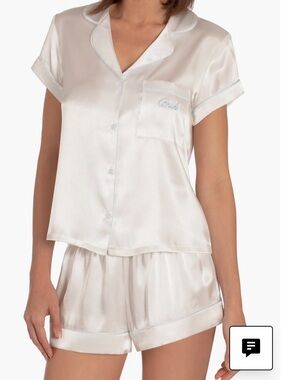 Bride satin short pajamas set NEW
